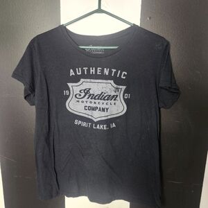Indian Motorcycle Black Short Sleeve Tee